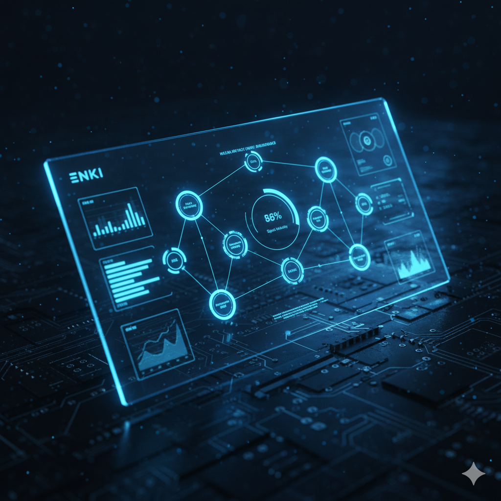 Wind turbines over digital grid